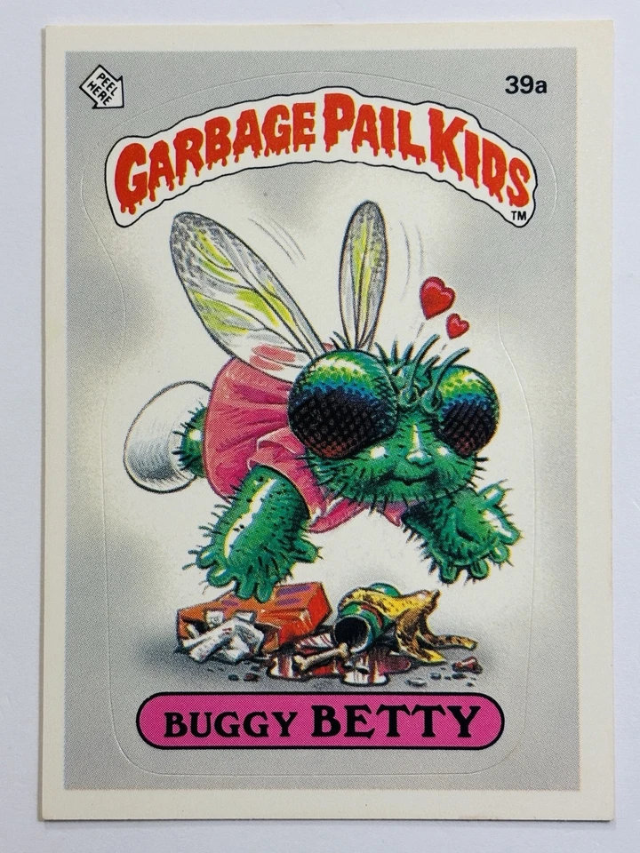 1985 Topps Garbage Pail Kids GPK - Series 1 -Glossy #39a BUGGY BETTY -See PICS! - Image 1 of 4