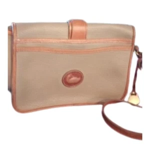 Vintage Dooney & Bourke Inc. Leather Equestrian Crossbody Handbag - Picture 1 of 8
