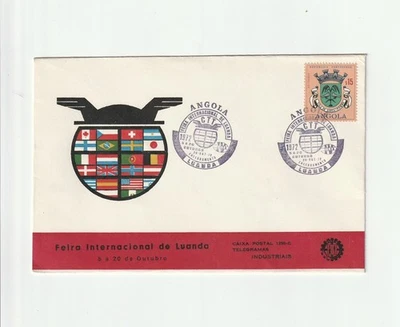 1972 年安哥拉波特古欧萨 FDC 封面邮票纪念卢安达 — 第 1/2 张图片