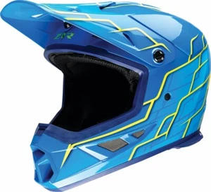 Z1R Rise 2.0 Hyacinth Helmet XL Gloss Yellow/Blue/Teal 0110-8641 - Picture 1 of 3
