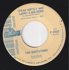 The QUOTATIONS * 1963 POPCORN NORTHERN SOUL R&B 45 * Listen! - Picture 1 of 2