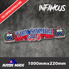Toa Samoa Coat Of Arms Islander Samoan Sticker Flag Bumper Water Proof 1000x200