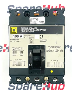 SQUARE D FHP36100 Circuit Breaker 100A - Picture 1 of 8