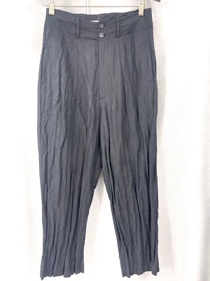 Pantalones Alexander McQueen McQ Italia Mujer Pequeños 38 IT Arrugado Cintura Alta Silencioso y2k Foto 1 de 4