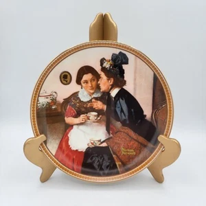 Knowles Norman Rockwell Plates Gossiping in the Alcove 1983 "Rediscovered Women" - Picture 1 of 3
