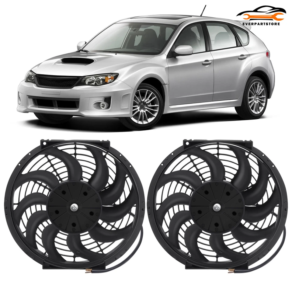 Ventilador condensador radiador universal de 12 pulgadas para Subaru Impreza 1993-2015 Foto 1 de 4