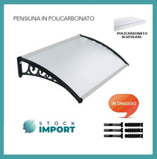 PENSILINA TETTOIA POLICARBONATO MODULABILE PER PORTE O FINESTRE VARIE MISURE