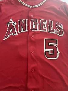 Authentic Stitched Majestic Size 48 Los Angeles Angels Albert Pujols Jersey  - Picture 1 of 6