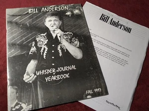 Bill Anderson Whisper Journal Yearbook Fall 1997 family owned country music - Picture 1 of 7