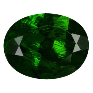 2,75 quilates óvalo brillante (10 x 8 mm) sin calentar/sin tratar diópsido cromado verde - Imagen 1 de 1