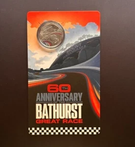 Australia 2023 60th Anniversary Of Bathurst 1000 UNC Coloured 50C Cent Coin Card - Picture 1 of 2