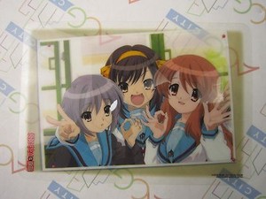 Melancholy of Haruhi Suzumiya Jumbo Carddas Plate Collection Card D Bandai USED