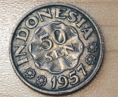 1957 Indonesia 50 Sen Cover