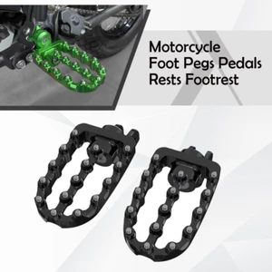 Moto Alu Foot Pegs Pedals Rests Footrest For KAWASAKI KLX250 /R/S/SF KLX300/650R - Picture 1 of 10