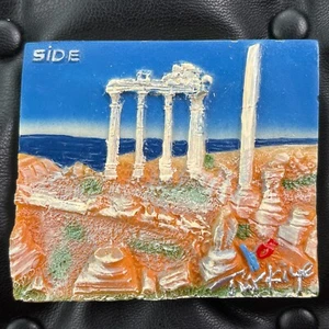 TURKEY🇹🇷RESIN FRIDGE MAGNET✅TURKIYE SIDE ANCIENT GREEK COLUMNS ARCHITECTURE🎗 - Picture 1 of 3