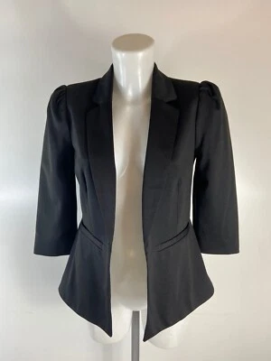 Ladies New Ex Miss Selfridge Black Blazer Jacket Size 6 8 10 12 14 16 18