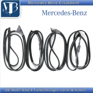 Mercedes W201 190 190E 190D Set Of 4 Door Seals Original Manufacturer Quality - Picture 1 of 5