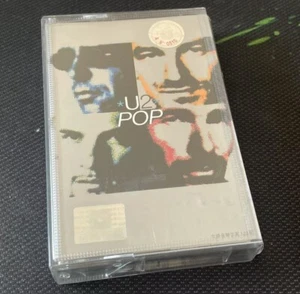 U2 POP China First Edition Cassette Tape +insert Very Rare - Picture 1 of 3