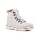 Cliffs by White Mountain Women's Hallett Lace Up Booties Winter White Size 9.5
