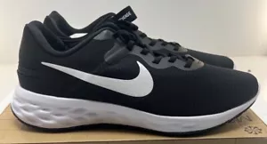 NIKE Mens Revolution 6 Flyease NN Running Shoe DC8992 003 Black White FREE Ship - Picture 1 of 5