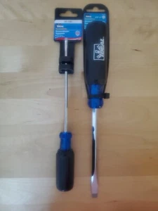 Ideal 35-156 And 35-186Heavy-Duty Slotted Keystone Tip Screwdriver Pack of 2 pcs - Picture 1 of 5