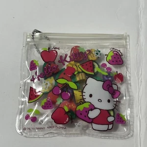 Sanrio HELLO KITTY Eraser Set Cute Little Fruits New Without Tag - Picture 1 of 3