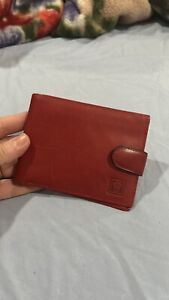 Rolex Red Leather Wallet Montres Roles SA Geneva