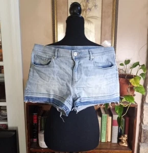Ann Taylors Loft Light Wash Blue Jean Shorts Women's Size 6 - Picture 1 of 9