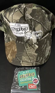 My Big Redneck Vacation England CMT Camo Trucker Snap Back Hat & Keychain - Picture 1 of 5