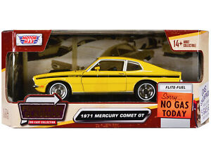 1971 Mercury Comet GT Yellow w Black Stripes Forgotten Classics Series 1/24 Diec