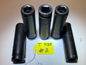 5 PIEZAS - STEGMAN TOOL CO. ENCHUFES DE IMPACTO MAGNÉTICO MM- 13 mm - EE. UU. - Imagen 1 de 1