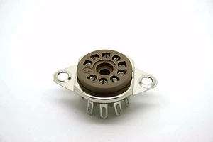 GENUINE 9 PIN BELTON TUBE VACUUM SOCKET 12AX7 12AU7 12AT7 EL84 5751 6CA4 EF86 - Picture 1 of 1