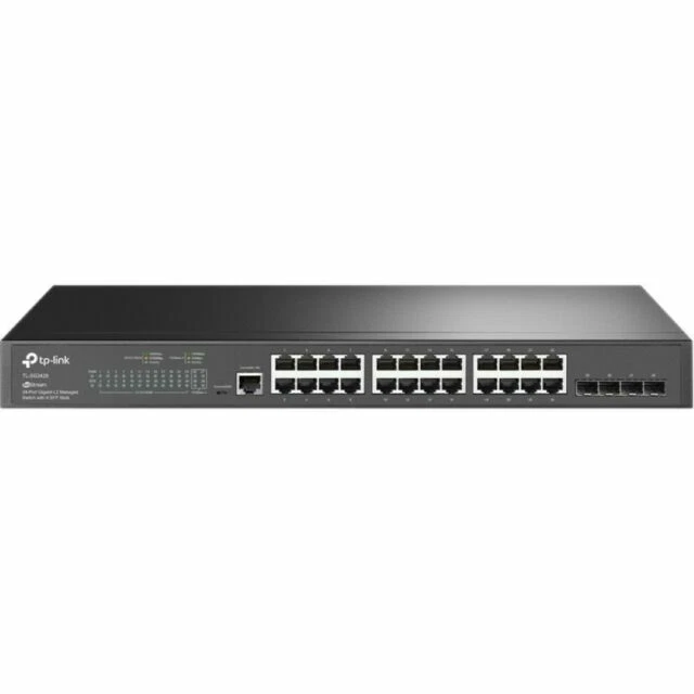 TP-Link TLSG3428 JetStream 24-Port Gigabit L2 Managed Ethernet Switch with 4 SFP Slots