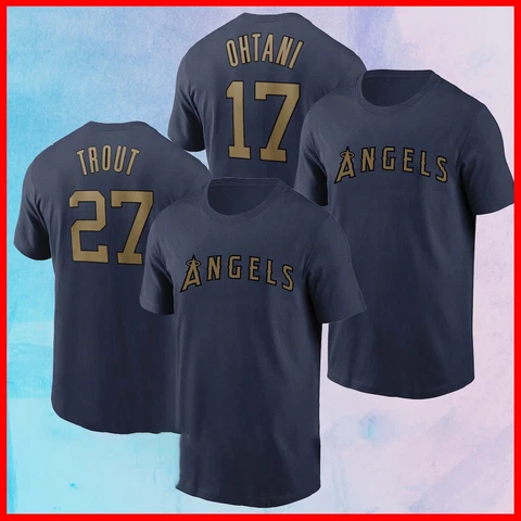 Mike Trout & Shohei Ohtani Los Angeles Angels 2022 Baseball Star Game T-Shirt Cover