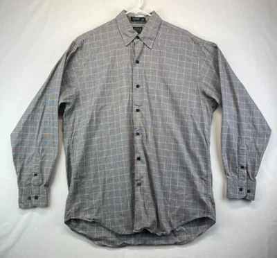 Camisa de vestir Haggar - Para hombre L - Cuadros grises - Etiqueta negra (700) Foto 1 de 4