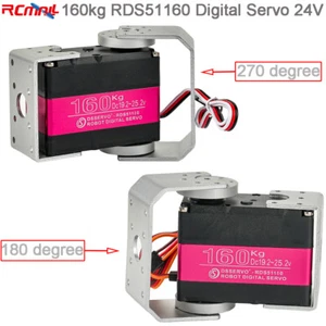160kg RDS51160 RC Digital Servomotor 24V 180/270 Grad für Smart Car Roboter - Bild 1 von 5