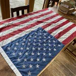 Large Vintage American Flag 136 X 88cm - Picture 1 of 9