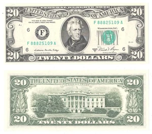 1981-A $20 Atlanta District Federal Reserve Note Fr 2074-F Uncirculated #5109 - Picture 1 of 1