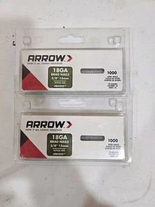 Lot of 2 Arrow BN1810CS 18-Gauge Steel Brad Nails Molding, 5/8 Inch, 1000 Pack - Picture 1 of 3