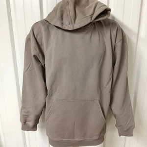 SUMMIT UK Mens XXL Heavyweight Rib Hoodie Taupe Brown (2XL) - Picture 1 of 10