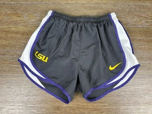 LSU Tigers Shorts Womens S Black Nike Dri Fit Running Tempo Lined NCAA - Picture 1 of 11
