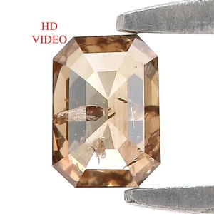0.33 Ct Natural Loose Emerald Shape Diamond 4.50 MM Brown Color Diamond LQ494 - Picture 1 of 8