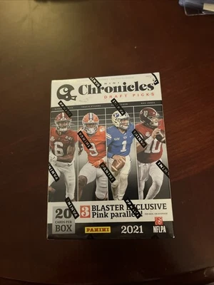 全新 2021 帕尼尼编年史选秀 NFL 足球爆破盒 原厂封装 — 第 1/4 张图片