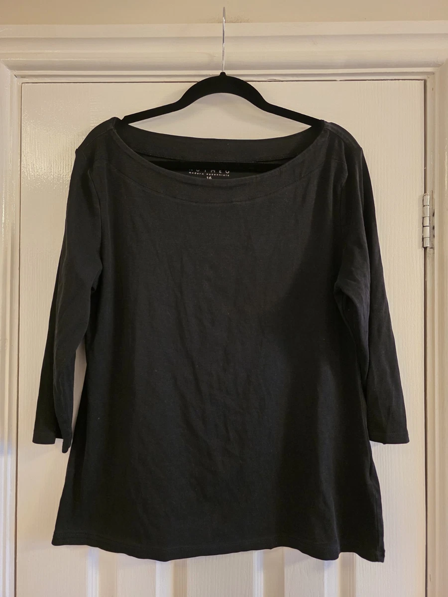Fanway&EC Women's Casual Summer Top - 3/4 Sleeve Loose Fit Tunic Tee, Polyester Rayon Blend 2 thumbnail image