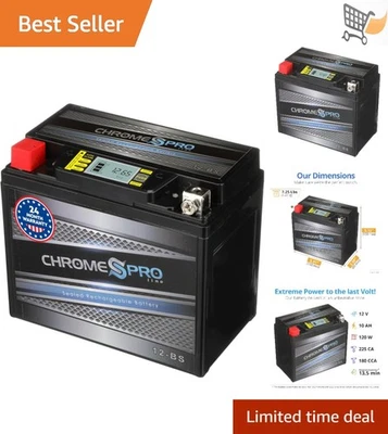 11800 CCA iGel Battery 12V 10Ah LED Display for ATV Motorcycle Scooter UTV - Image 1 of 4