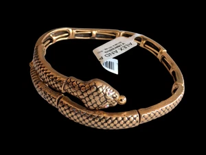 Bracciale Alex And Ani Vintage Sessantasei Serpenti Tono Oro Rosa OSFM Wrap Nuovo con etichette  - Foto 1 di 10