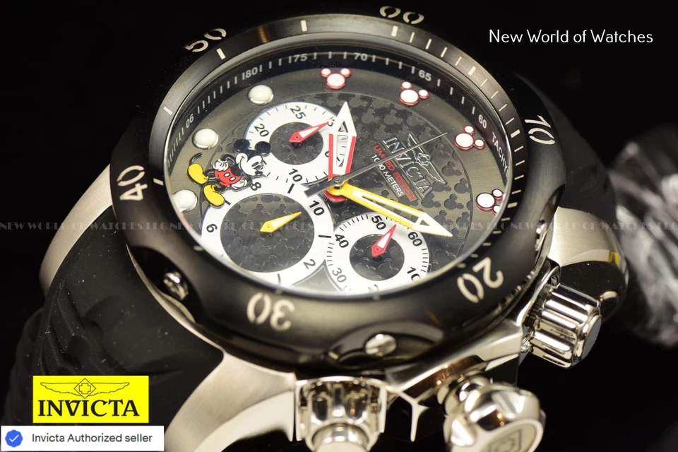 RARE Invicta Disney Mickey Mouse Limited Ed 0499/3000 Chronograph Men's Watch - Image 1 of 4