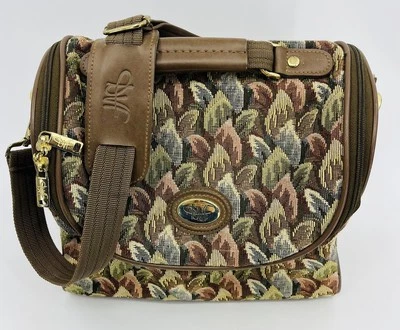 Vtg Diane Von Furstenberg DVF Tapestry Travel Train Case Toiletry Bag Luggage - Image 1 of 4