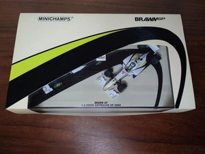MINICHAMPS 1/43 Brawn GP 1 - 2 Finish Australian Good Condition From Japan - Picture 1 of 9