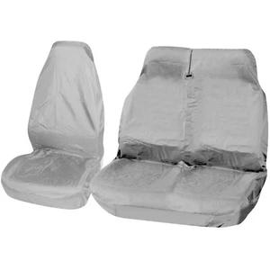 Protectores de fundas de asiento de furgoneta 2+1 en gris - ajuste universal resistente al agua Primo - Imagen 1 de 1